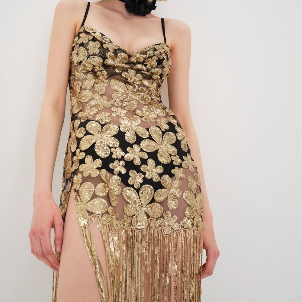 ISO For Love And Lemons Gold Colette Dress xs/s